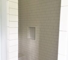 Shower subway tile